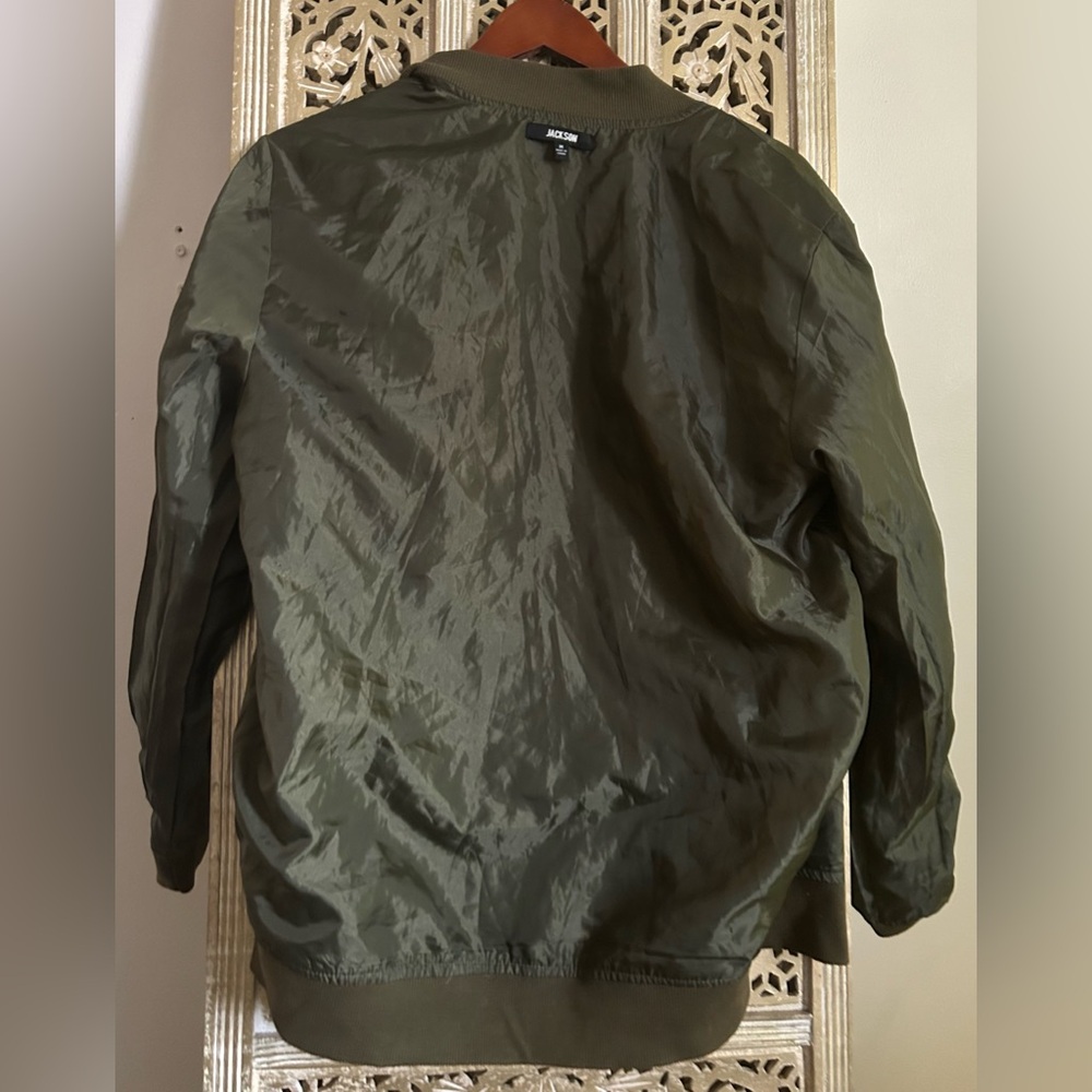 Jackson Army Green Bomber Jacket - M - Picture 3 of 7